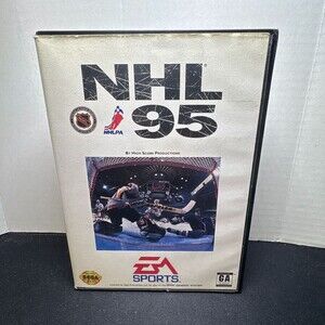 NHL 95 (Sega Genesis, EA Sports Hockey, Officially Licensed, 1994) CIB